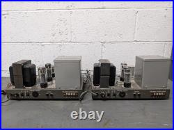 Pair (2) EICO HF-60 Mono Tube Amplifiers EL34/6CA7 Sold As For Parts Estate Find