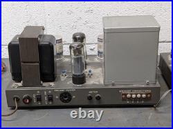 Pair (2) EICO HF-60 Mono Tube Amplifiers EL34/6CA7 Sold As For Parts Estate Find