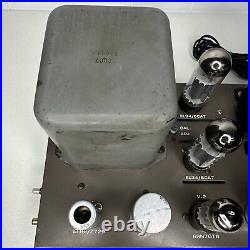 Pair (2) Eico HF-50 Monoblock Tube Power Amplifiers For Parts or Repair Rare