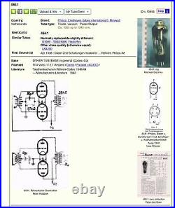 Pair 4641 Philips Vintage Triode Power Tube Röhren LK4250 PX25 Valve Amplifier