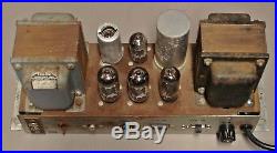 Pair Of Restored Vintage Ampex 6973 Mono Block Tube Amps from 1960 hi-fi console