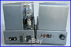 Pair Quad II audio amps w Vintage Genalex GEC KT66 tubes 120v w cables Serviced