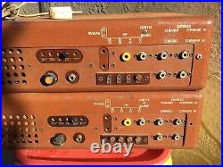 Pair Thorens PR-15 Tube Amplifier Vintage Old Rare Early Swiss Made Read Text