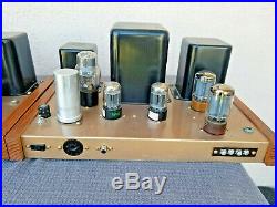 Pair Vintage Heathkit W4 mono tube amplifiers restored