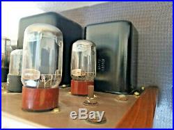 Pair Vintage Heathkit W4 mono tube amplifiers restored
