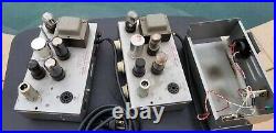 Pair Vintage Newcomb E-10A tube amplifier Microphone amp