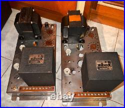 Pair Vintage Williamson W-5m Monoblock Tube Amplifiers! Unitran 6u38 Opt
