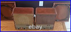 Pair of Vintage Ampex 620 Tube Amplifier Speakers