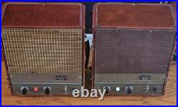 Pair of Vintage Ampex 620 Tube Amplifier Speakers