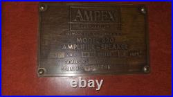 Pair of Vintage Ampex 620 Tube Amplifier Speakers