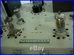 Pathfinder by NEWCOMB E-75 vintage tube amplifier amp 75 Watts output! Works