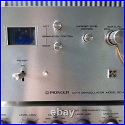 Pioneer SM-70 SF-70 OD-240 Vintage Tube Amplifier Audio Set Japan Power On