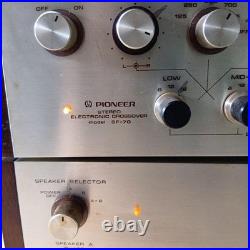 Pioneer SM-70 SF-70 OD-240 Vintage Tube Amplifier Audio Set Japan Power On