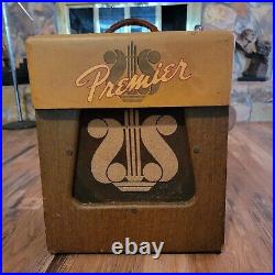 Premier 110 Guitar Harp Amplifier Vintage 1950s All Tube Tan/brown Nice Shape