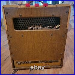 Premier 110 Guitar Harp Amplifier Vintage 1950s All Tube Tan/brown Nice Shape