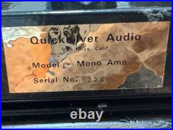 Price Cut Pair of Quicksilver 8417 Mono Amp 60W Tube Amps Vintage