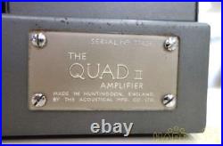 QUAD II Classic Vacuum Tube Type Power Amplifier Pair Vintage Audio From Japan