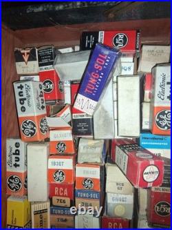 RANDOM 150 0ld Vacuum Radio TV Amp Tubes RCA l vintage lot bulk 1930's-1950's
