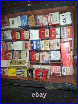 RANDOM 150 0ld Vacuum Radio TV Amp Tubes RCA l vintage lot bulk 1930's-1950's