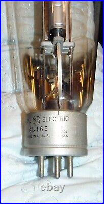 RARE NOS GIANT Power Amplifier tube GL-169 GL-159 General Electric Vintage 1955