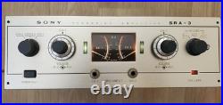 RARE SONY SRA-3 Recording Vacuum Tube Amplifier Vintage Mic Preamp