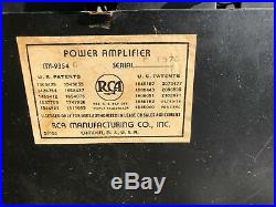 RCA MI-9354C Vintage Tube Theater Audio Sound Amplifier in Photophone Rack +++