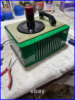 RCA portable record player EY-2, with Tube amp, Restored to New
