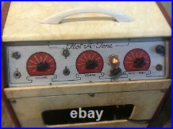 Rare 1948 Flot-A-Tone Vintage Guitar Tube Amp Harp Accordion Amplifier
