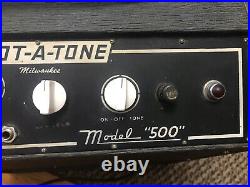 Rare 1965 Flot-A-Tone Model 500 Vintage Guitar Tube Amp Working Original 12