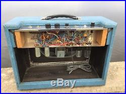 Rare 60s Vintage Supro 16T Valco Trinidad Blue Tube Amplifier Nice Original Amp