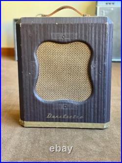 Rare Vintage 1949 Danelectro Envoy Tube Amp. AC/DC. Brown Cab