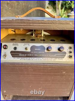 Rare Vintage 1949 Danelectro Envoy Tube Amp. AC/DC. Brown Cab