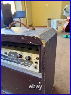 Rare Vintage 1949 Danelectro Envoy Tube Amp. AC/DC. Brown Cab