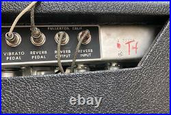 Rare Vintage 1969 1970 Fender Custom Twin Reverb Tube guitar AB763 Amp 260W