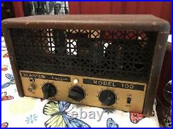 Rare Vintage Davis Model 100 Electric Guitar Tube Amplifier Amp Head