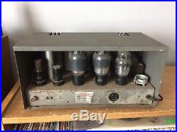 Rare Vintage Lafayette 417 6L6 Tube Amplifier 1939 1940 Western Electric Caps