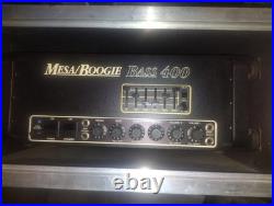 Rare Vintage Mesa/Boogie Bass 400 Tube Amp+ Mesa SUS-4 Shock-Mount Case