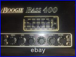 Rare Vintage Mesa/Boogie Bass 400 Tube Amp+ Mesa SUS-4 Shock-Mount Case