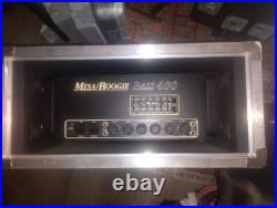 Rare Vintage Mesa/Boogie Bass 400 Tube Amp+ Mesa SUS-4 Shock-Mount Case