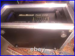 Rare Vintage Mesa/Boogie Bass 400 Tube Amp+ Mesa SUS-4 Shock-Mount Case