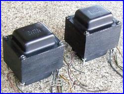 Rare Vintage Pair Of Large Output Transformers From Quad 7591 Tube Amp Amplifier