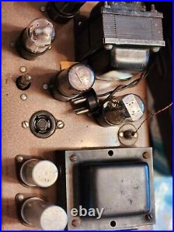 Rare Vtg 1950s Hamilton Electronics Record Player Phonograph Tube Amplifier