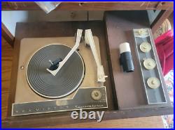 Rca Victor Rare MCM Wall Mount Insert Tube Amp Record Player Phonograph Vtg Wood Rca Victor Rare MCM Wall Mount Insert Tube Amp Record Player Phonograph Vtg Wood