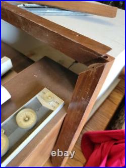 Rca Victor Rare MCM Wall Mount Insert Tube Amp Record Player Phonograph Vtg Wood