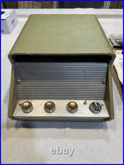Reel To Reel Tube Amp Style Player Vintage Sears silver-tone Used- Working