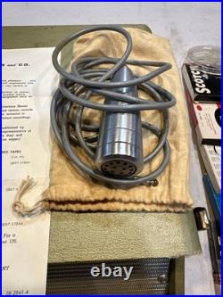 Reel To Reel Tube Amp Style Player Vintage Sears silver-tone Used- Working