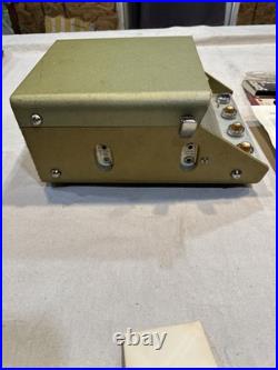 Reel To Reel Tube Amp Style Player Vintage Sears silver-tone Used- Working