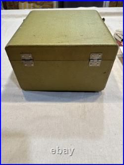 Reel To Reel Tube Amp Style Player Vintage Sears silver-tone Used- Working