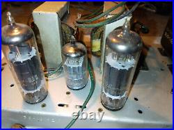 SILVERTONE 6BQ5 12AX7 Single Ended STEREO TUBE AMPLIFIER Vintage 1960's