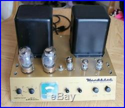 SINGLE Vintage Heathkit W6A W6M Mono Tube Amplifier 1960s 70 Watts